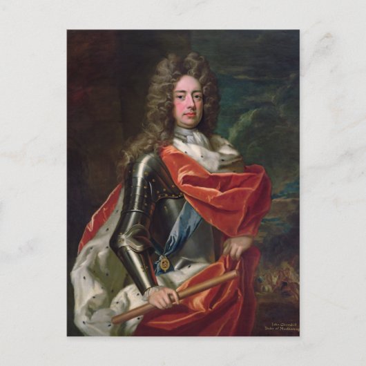 Portret van John Churchill Briefkaart (Voorkant)