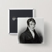 Portret van John Clare Vierkante Button 5,1 Cm (Voorkant /achterkant)