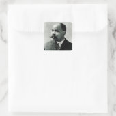 Portret van John Dube Vierkante Sticker (Tas)