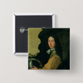 Portret van John Evelyn Vierkante Button 5,1 Cm (Voorkant /achterkant)
