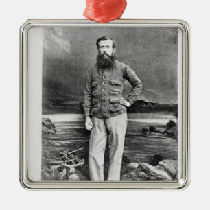 Portret van John Hanning Speke Metalen Ornament