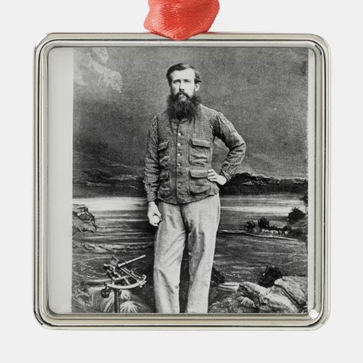 Portret van John Hanning Speke Metalen Ornament (Voorkant)