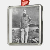 Portret van John Hanning Speke Metalen Ornament (Links)