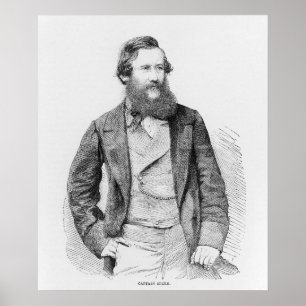 Portret van John Hanning Speke Poster