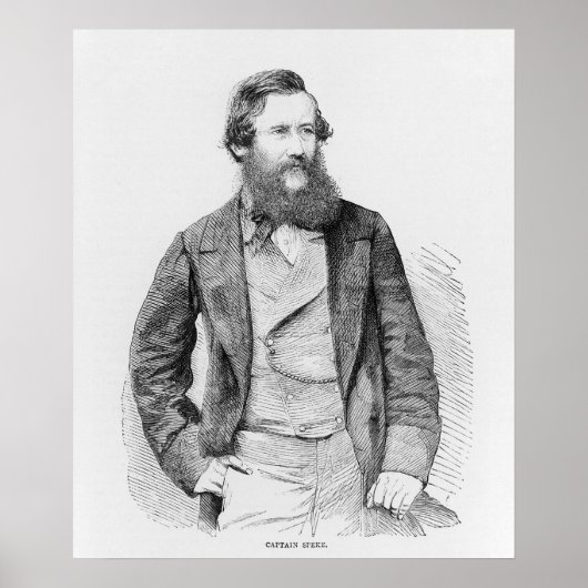 Portret van John Hanning Speke Poster (Voorkant)