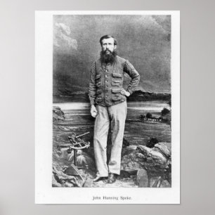 Portret van John Hanning Speke Poster