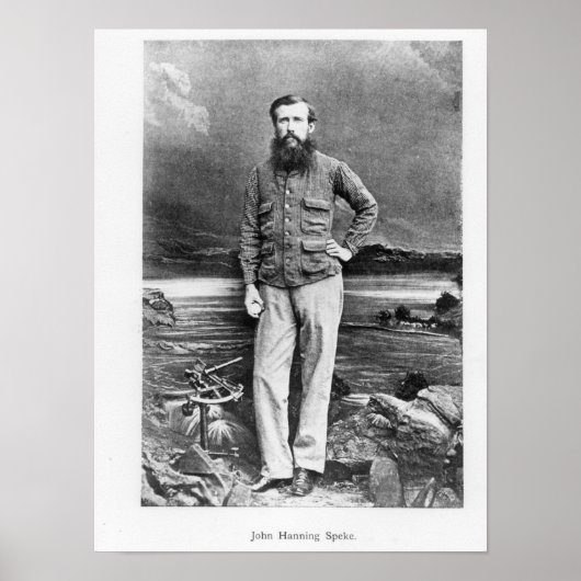 Portret van John Hanning Speke Poster (Voorkant)