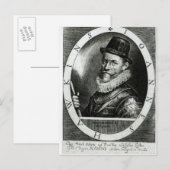 Portret van John Hawkins Briefkaart (Voorkant / Achterkant)