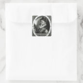 Portret van John Hawkins Vierkante Sticker (Tas)