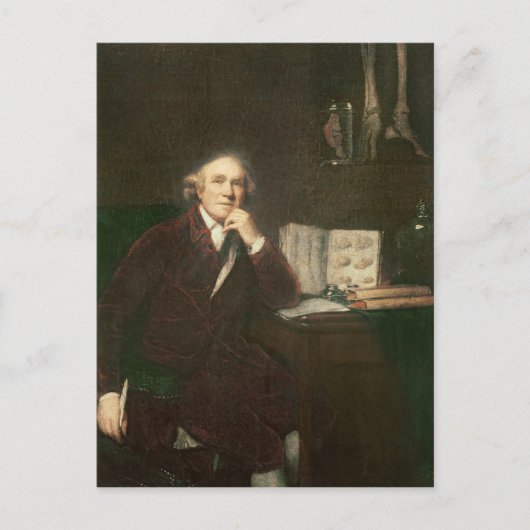 Portret van John Hunter na Sir Joshua Briefkaart (Voorkant)
