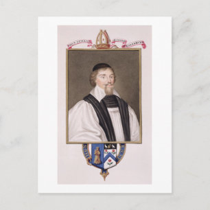 Portret van John Jewel (1522-71) bisschop van Sali Briefkaart