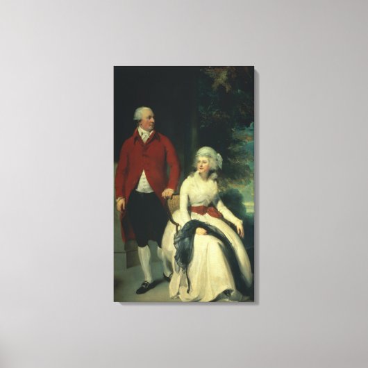 Portret van John Julius Angerstein (1735-1823) en Canvas Afdruk (Voorkant)