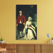 Portret van John Julius Angerstein (1735-1823) en Canvas Afdruk (Insitu (Woonkamer))