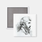 Portret van John Lewis Burckhardt Magneet (Voorkant / Achterkant)