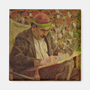 Portret van John Maynard Keynes (1883-1946) (olie  Magneet