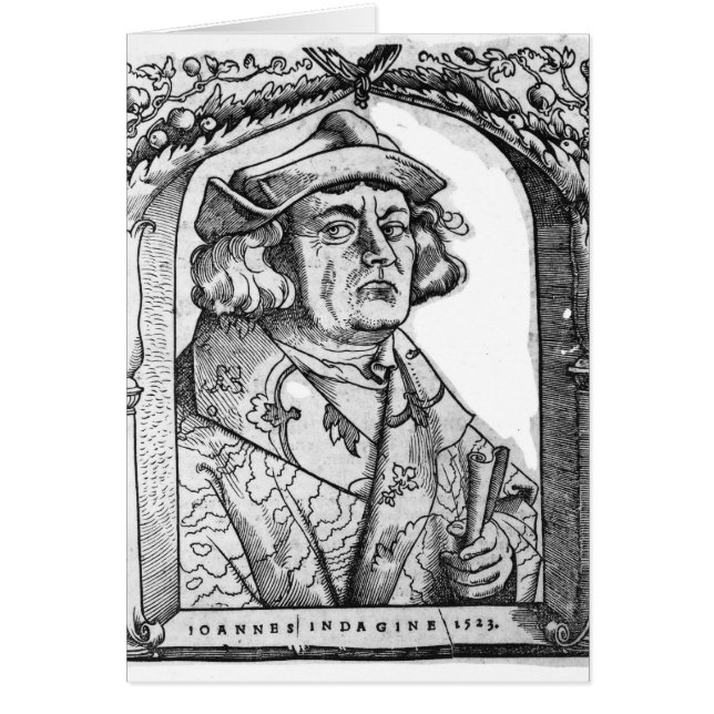 Portret van John of Indagine (Voorkant)