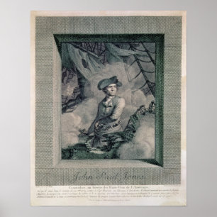 Portret van John Paul Jones Poster
