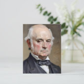 Portret van John Quincy Adams Feestdagenkaart (Staand voorkant)