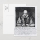 Portret van John Stowe van zijn monument Briefkaart (Voorkant / Achterkant)
