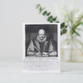 Portret van John Stowe van zijn monument Briefkaart (Staand voorkant)