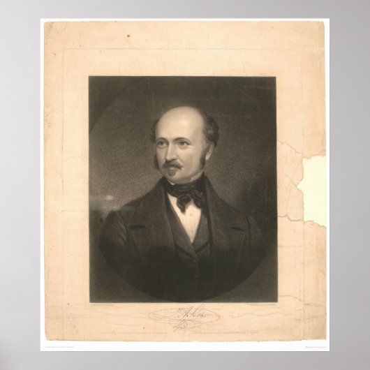 Portret van John Sutter (1679A) - Onherstelbaar Poster (Voorkant)