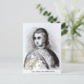 Portret van John Talbot Briefkaart (Staand voorkant)