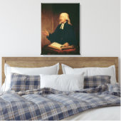 Portret van John Wesley 1788 Canvas Afdruk (Insitu (Slaapkamer))