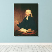 Portret van John Wesley 1788 Canvas Afdruk (Insitu (Houten vloer))