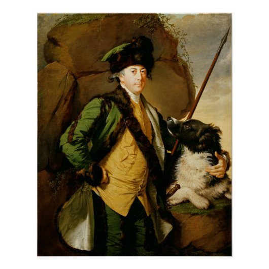 Portret van John Whetham van Kirklington (1731-81) Perfect Poster (Voorkant)