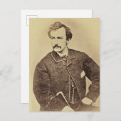 Portret van John Wilkes Booth | 1861-65 Briefkaart (Voorkant / Achterkant)