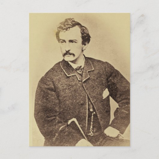 Portret van John Wilkes Booth | 1861-65 Briefkaart (Voorkant)