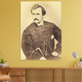 Portret van John Wilkes Booth | 1861-65 Canvas Afdruk (Insitu (Woonkamer))
