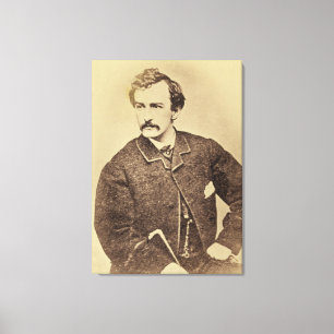 Portret van John Wilkes Booth   1861-65 Canvas Afdruk