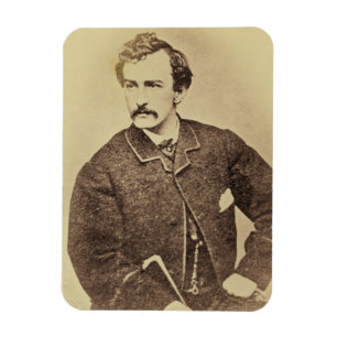 Portret van John Wilkes Booth   1861-65 Magneet