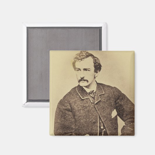 Portret van John Wilkes Booth | 1861-65 Magneet (Voorkant / Achterkant)