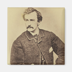 Portret van John Wilkes Booth   1861-65 Magneet