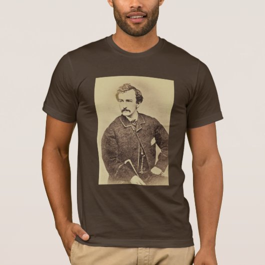 Portret van John Wilkes Booth | 1861-65 T-shirt (Voorkant)