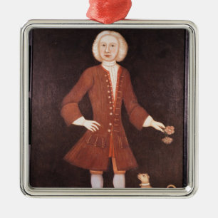 Portret van Jonathan Bentham, c.1725 Metalen Ornament
