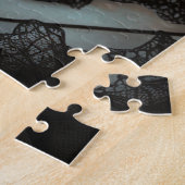 Portret van jong gotisch paar legpuzzel (Zijkant)