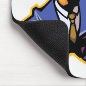 Portret van jong man met duim omhoog muismat (Hoek)