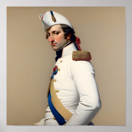 Portret van jonge Napoleon Poster (Voorkant)