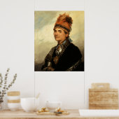Portret van Joseph Brant door Gilbert Stuart Poster (Keuken)
