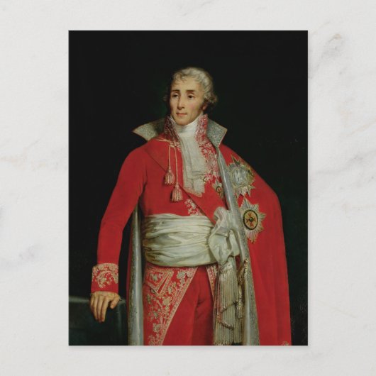 Portret van Joseph Fouche Duke van Otranto Briefkaart (Voorkant)