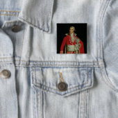 Portret van Joseph Fouche Duke van Otranto Vierkante Button 5,1 Cm (In situ)