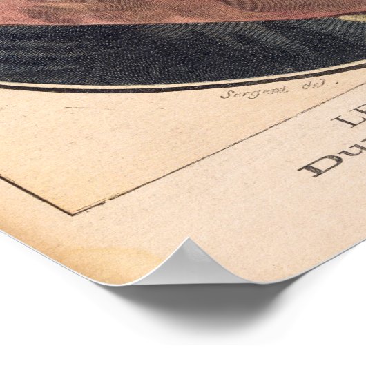 Portret van Joseph Francis Dupleix Poster (Hoek)