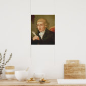 Portret van Joseph Haydn Poster (Keuken)