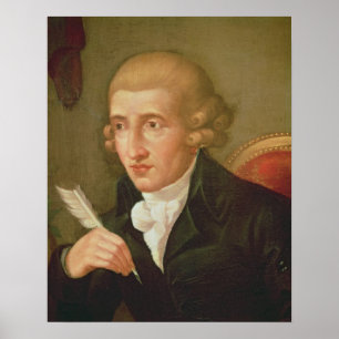 Portret van Joseph Haydn Poster