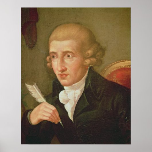 Portret van Joseph Haydn Poster (Voorkant)