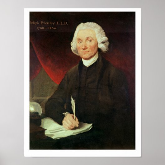 Portret van Joseph Priestley (1733-1804) Poster (Voorkant)