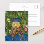 Portret van Joseph Roulin | Vincent van Gogh Briefkaart<br><div class="desc">Vincent van Goghs serie portretten van Joseph Roulin, de postbode in Arles, is een eerbetoon aan zijn goede vriend en vertrouweling. De werken, geschilderd tussen 1888 en 1889, tonen Van Goghs post-impressionistische stijl, met gedurfde kleuren, dynamische penseelstreken en expressief karakter. Elk portret weerspiegelt Van Goghs bewondering voor Roulin, en beeldt...</div>